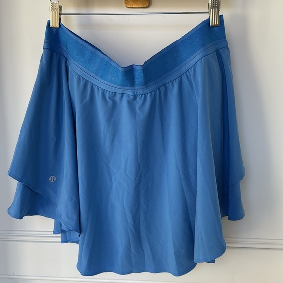 Lululemon Court Rival High-Rise Skirt Skort Blue Nile Color Womens Size 14 - Picture 8 of 16